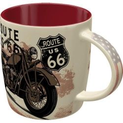 Kubek do kawy z nadrukiem Route 66 Bike Map