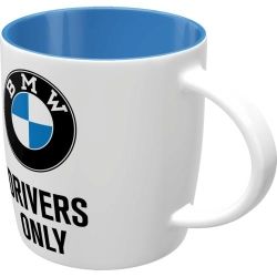 Kubek do kawy z logo BMW - kubek z nadrukiem Drivers Only BMW
